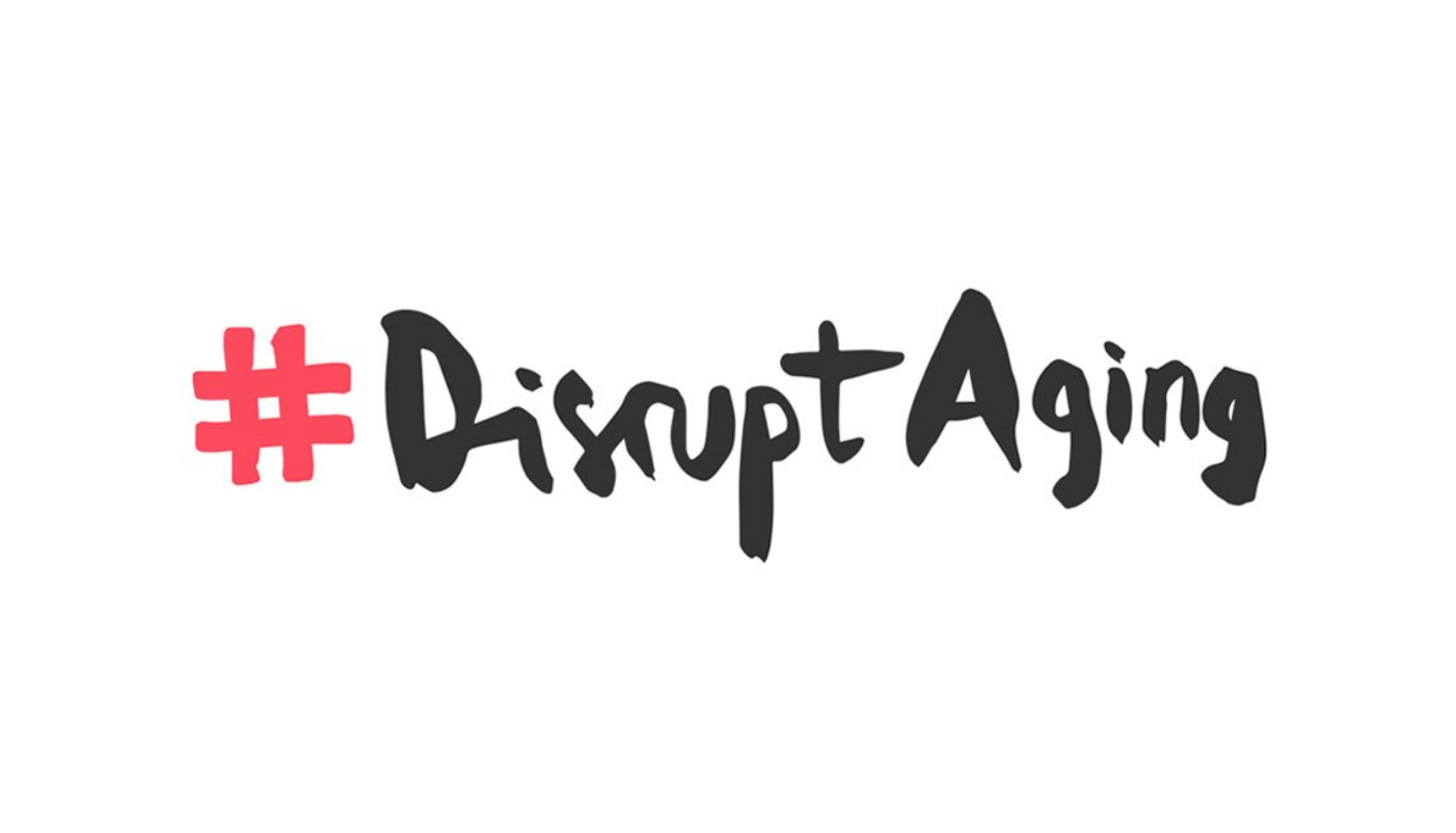 Screenshot des Hashtags "Disrupt Aging"